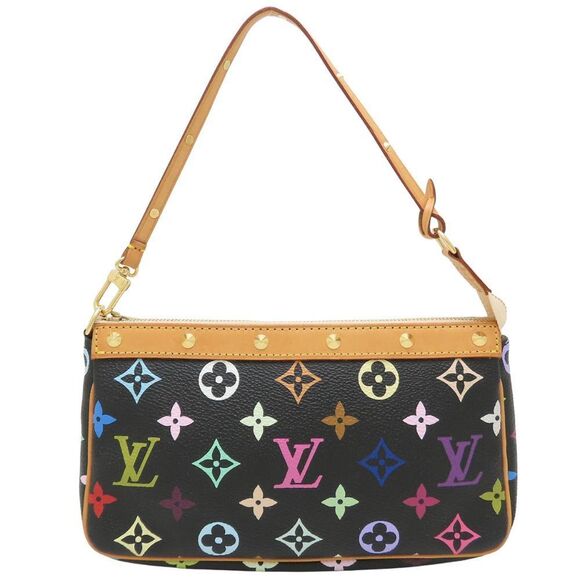 LOUIS VUITTON Black Monogram Pouch - Picture 1 of 9